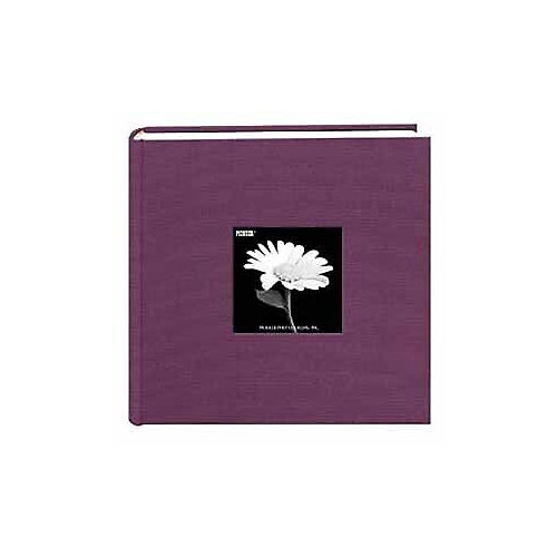 Pioneer 200 Pocket Photo Album - Wildberry Purple Natural Colors Fabric