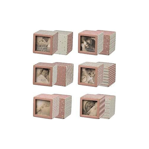 Primitives Photo Blocks Pink Set of 6
