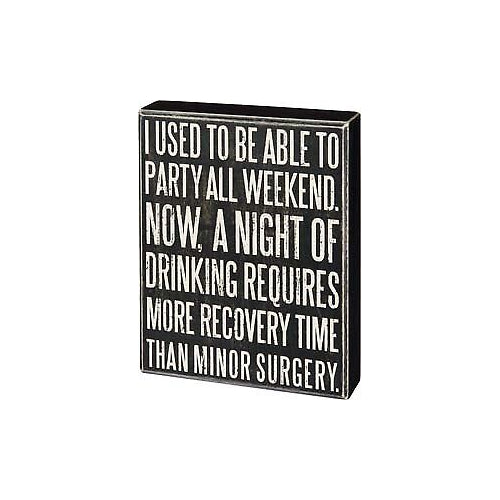 Primitives Able To Party Box Sign
