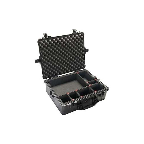 Pelican 1600 Waterproof Case with TrekPak Insert (Black)