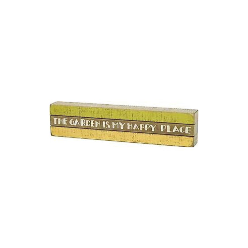 Primitives Happy Place Slat Box Sign