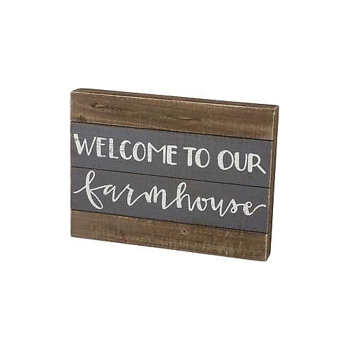 Primitives Slat Box Sign - Farmhouse