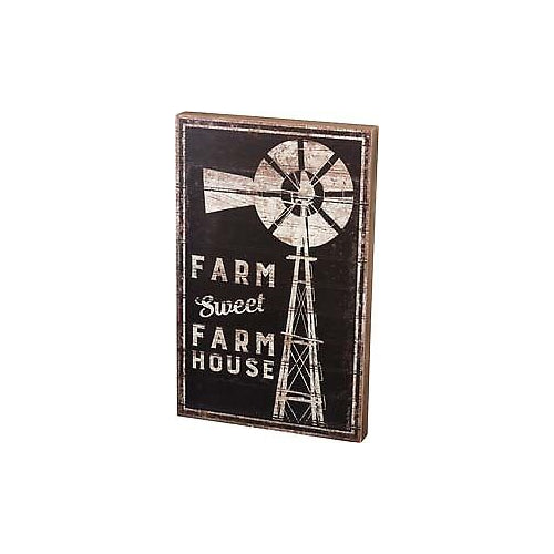 Primitives Box Sign - Farm Sweet Farmhouse