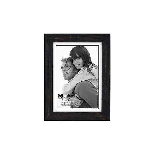 Malden 5x7 Linear Rough Black Frame