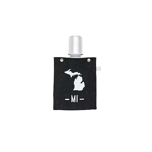 About Face Designs Michigan Canvas Flask
