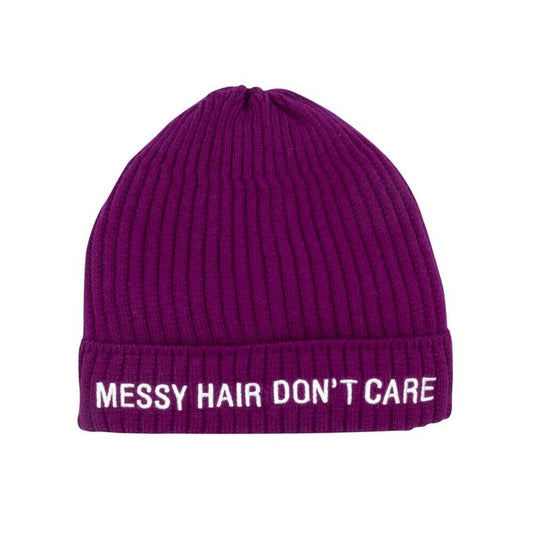 About Face Designs Messy Hair Don't Care Beanie