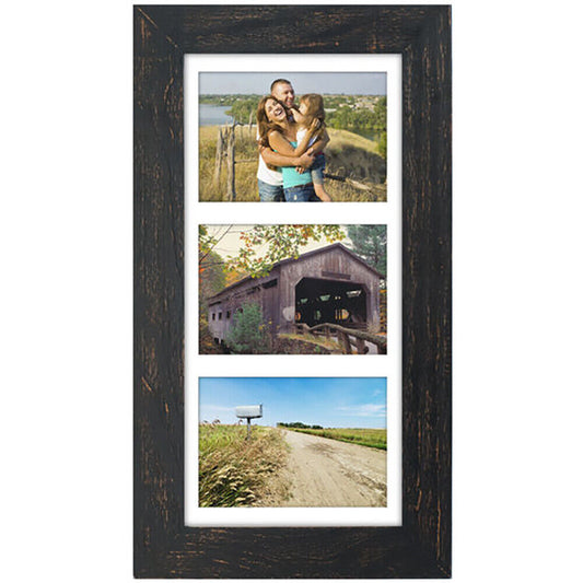 Malden 3 Opening 5x7 Rough Black Manhattan Frame