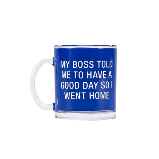 About Face Designs Have A Good Day Glass