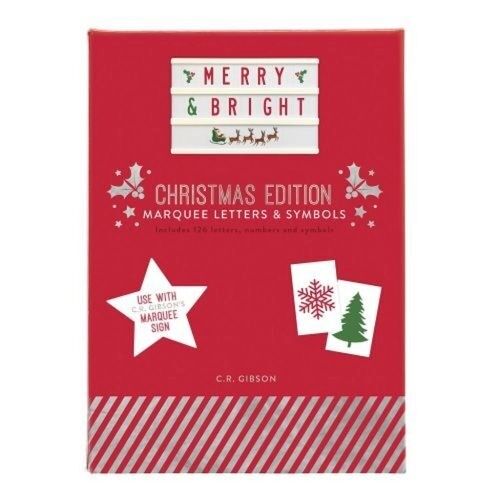 C.R. Gibson Marqee Letter Set - Festive Holiday