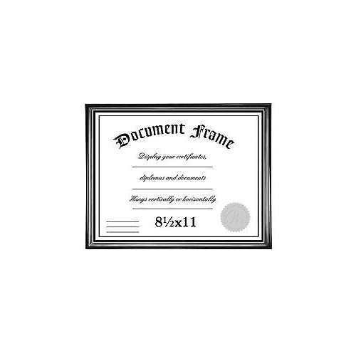 Malden Black with Silver 8.5x11 Frame