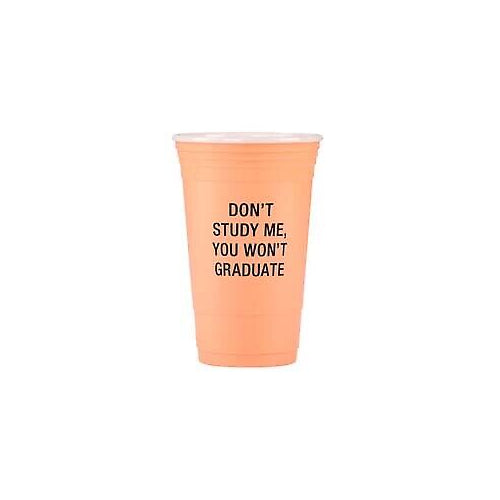 About Face Designs Don't Study Me Party Cup