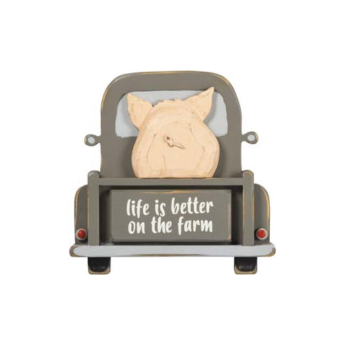 Primitives Wall Decor - Truck With Pig