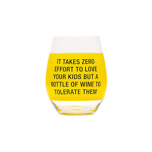About Face Designs Wine Glass - Zero Effort