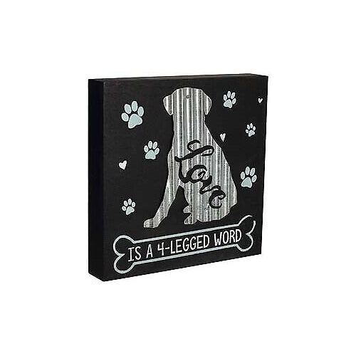 Malden Love is a 4 legged Word Galvanized Sign