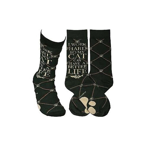 Primitives Socks - So My Cat Can Have A Better Life