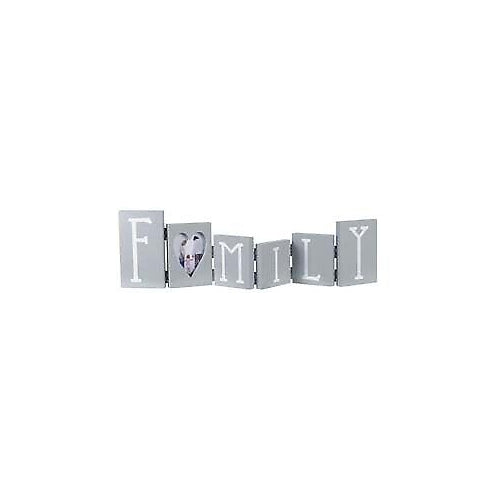 Malden Family W/Photo Gray Love Letters Frame