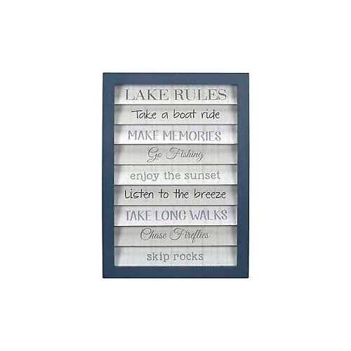 Malden Lake Rules Shutter Sign