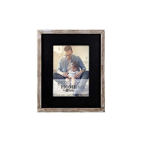 Malden 5x7 Rustic Border Black