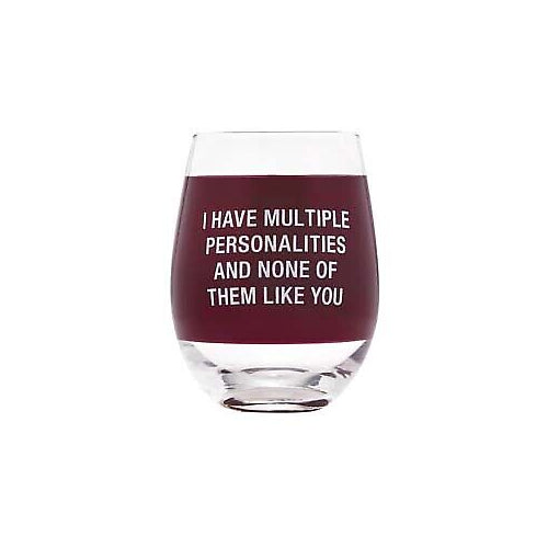 About Face Designs Personalities Wine Glass