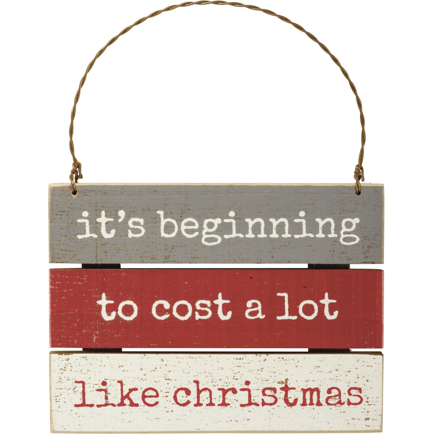 Primitives Slat Ornament - Cost A Lot Like Christmas