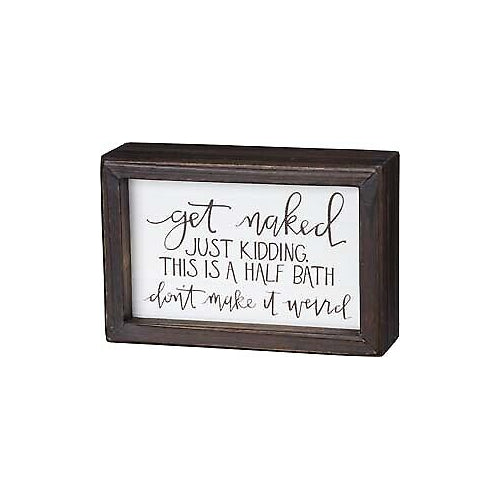 Primitives Inset Box Sign - Half Bath