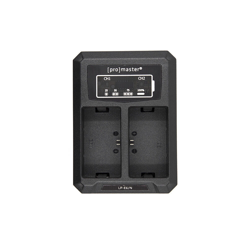 Promaster Dually Charger - USB for Canon LP-E6(N/NH/P)