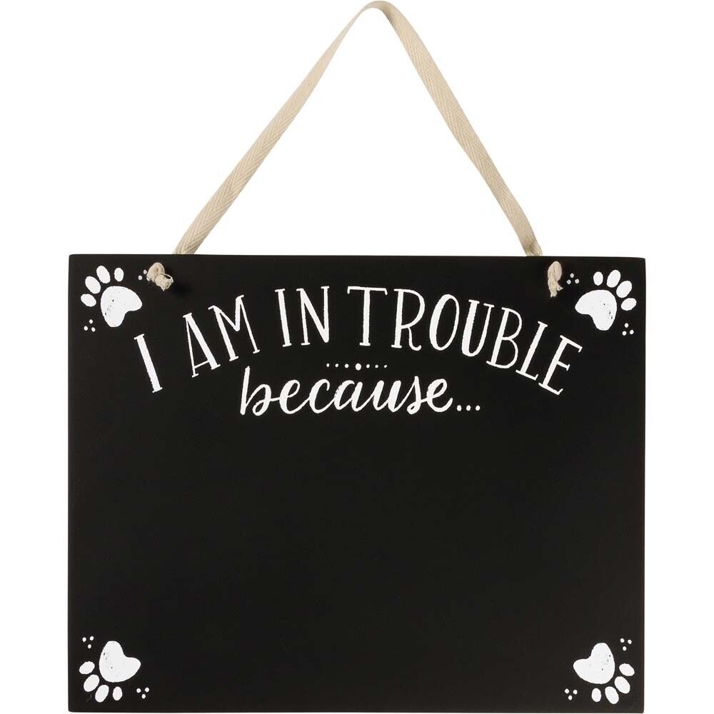 Primitives Hanging Decor - I Am In Trouble Because