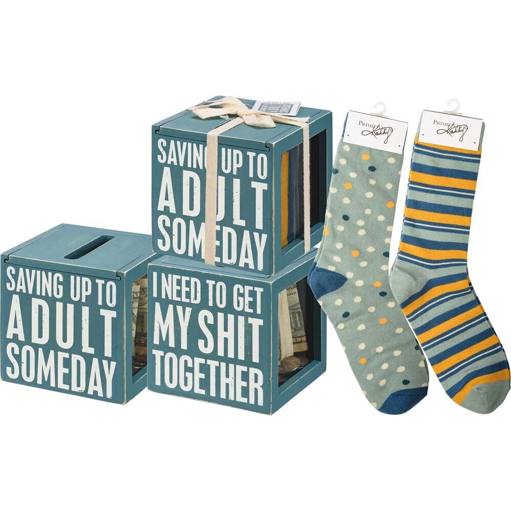 Primitives Bank & Socks Set - Saving Up To Adult