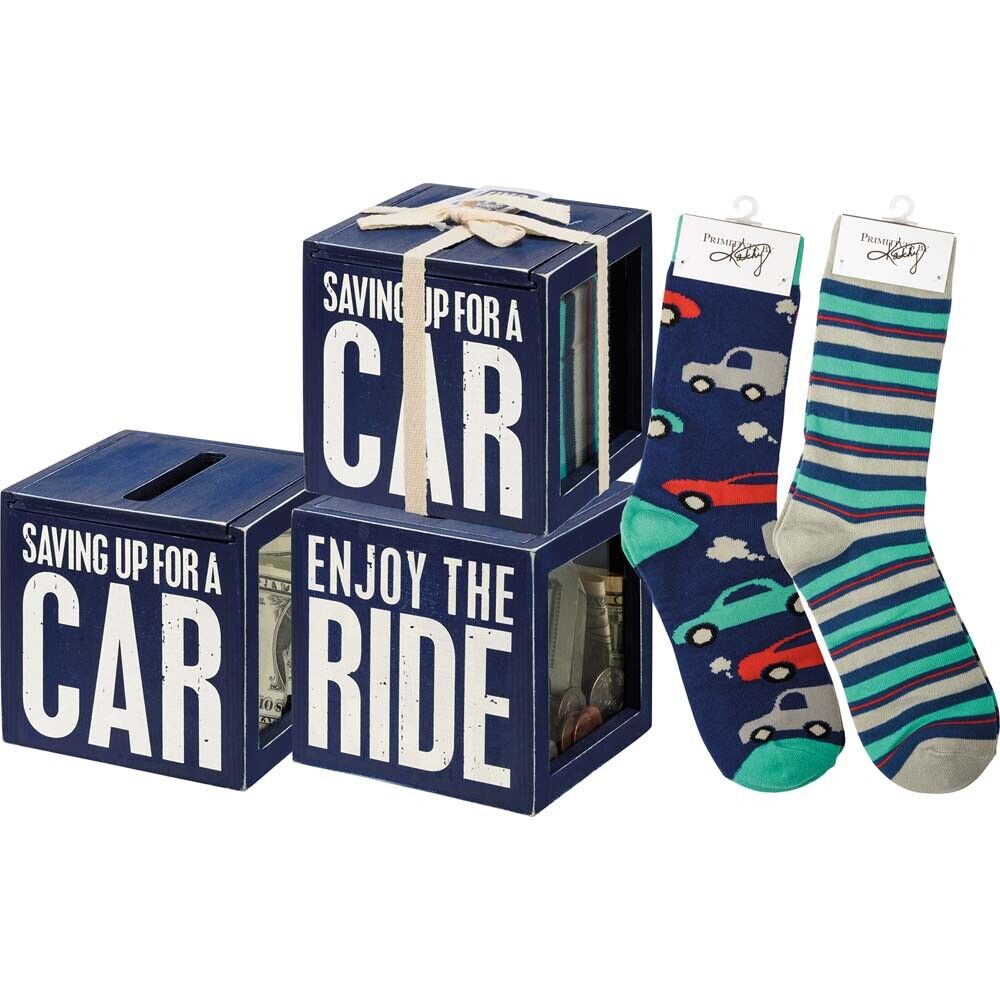Primitives Bank & Socks Set - Saving Up For A Car