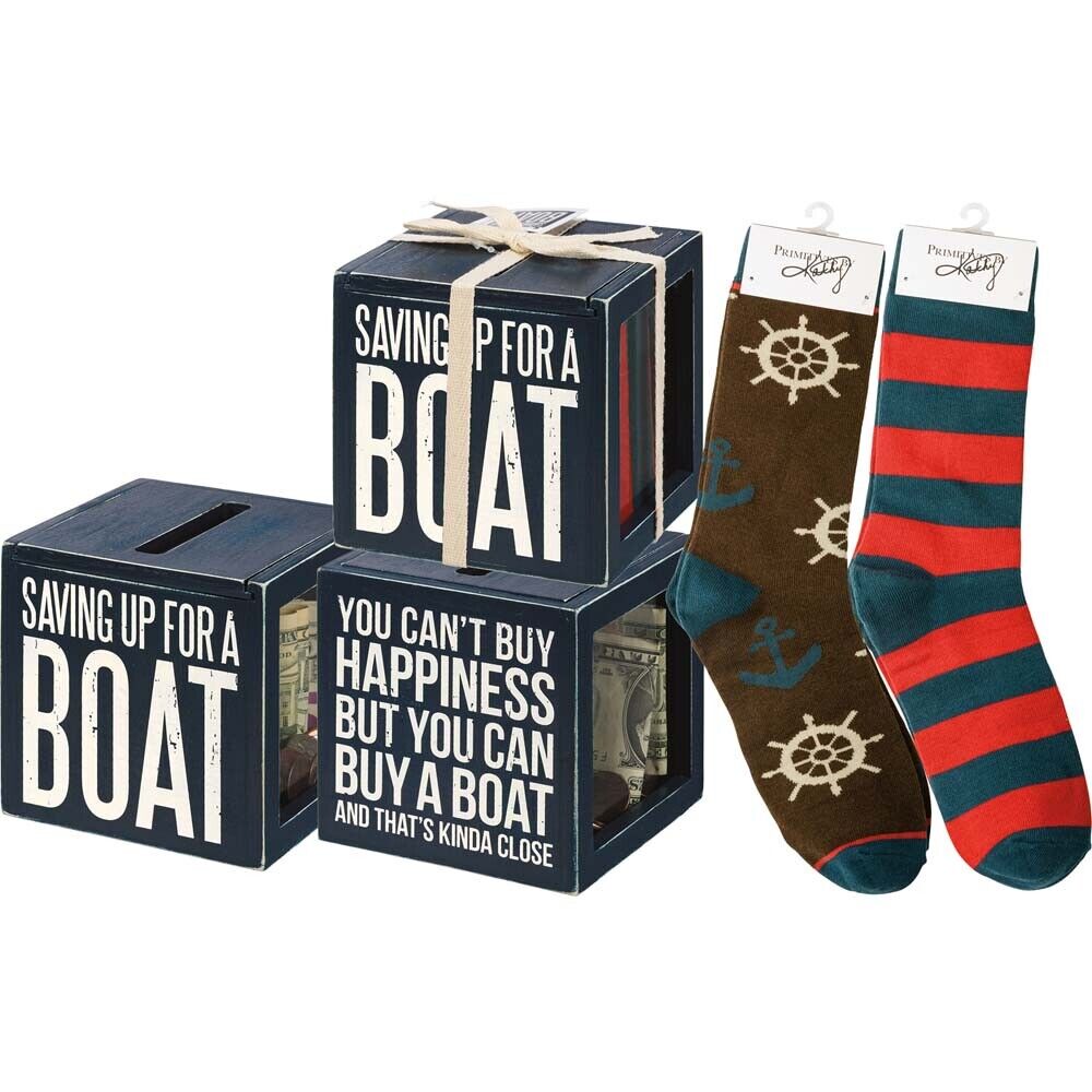 Primitives Bank & Socks Set - Saving Up For A Boat