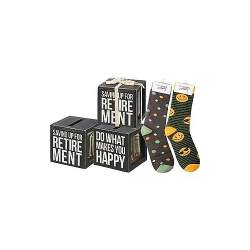 Primitives Bank & Socks Set - Saving Up For Retirement