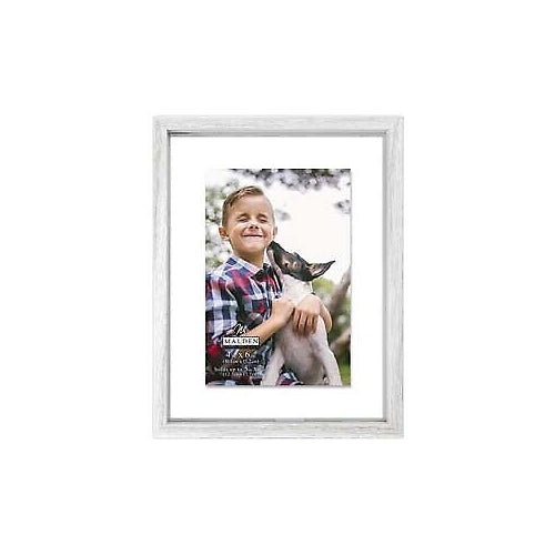 Malden 5x7/7x9 Distressed White Tabletop Float Frame