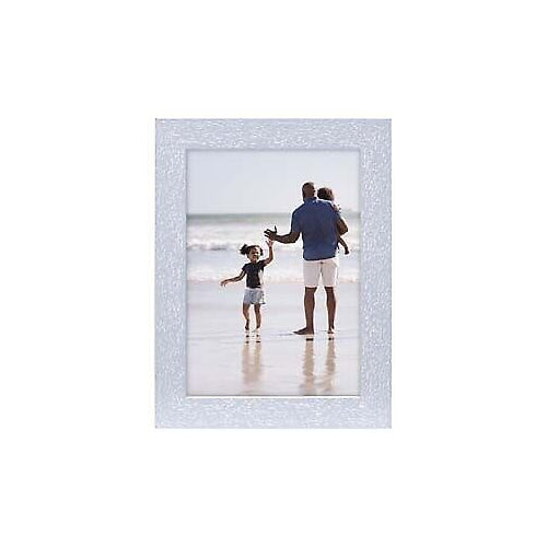 Malden 4X6 Linear-Periwinkle Driftwood Frame