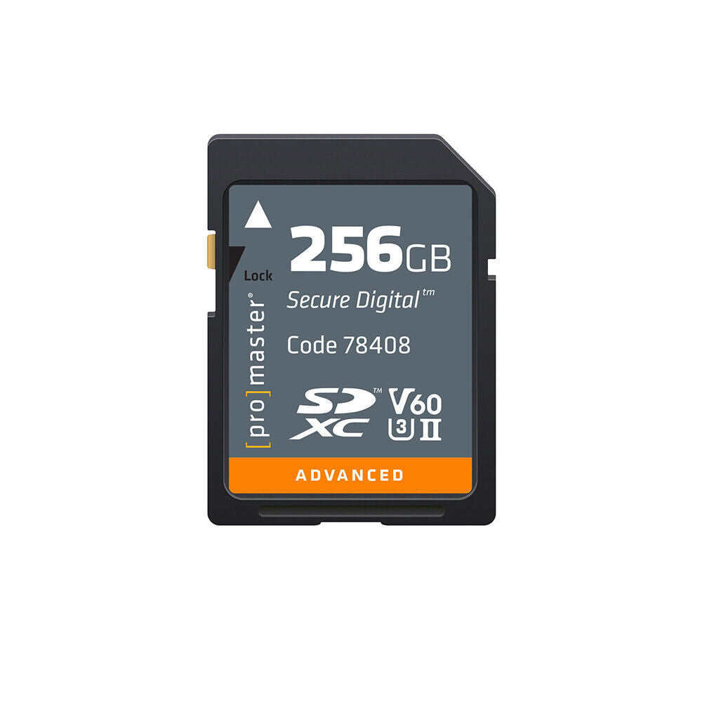Promaster 256GB SDXC Advanced UHS-II V60 Memory Card
