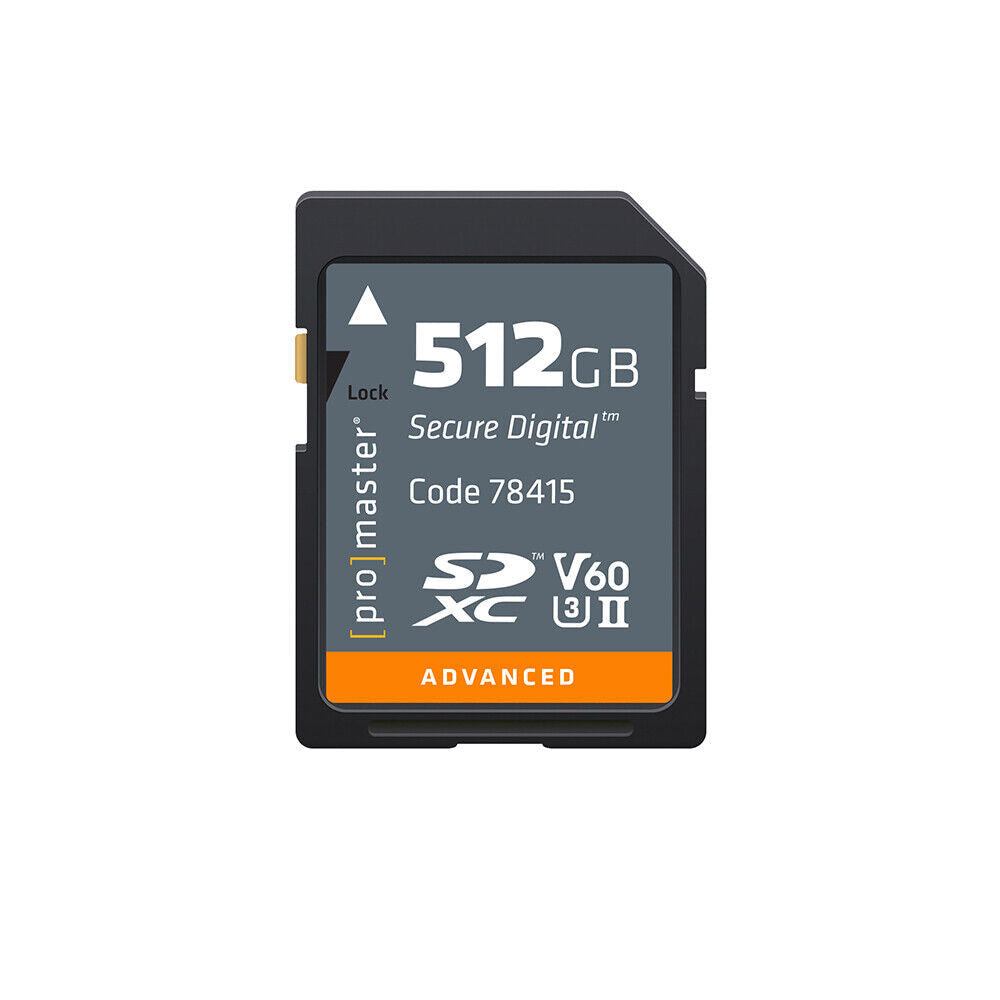 Promaster 512GB SDXC Advanced UHS-II V60 Memory Card