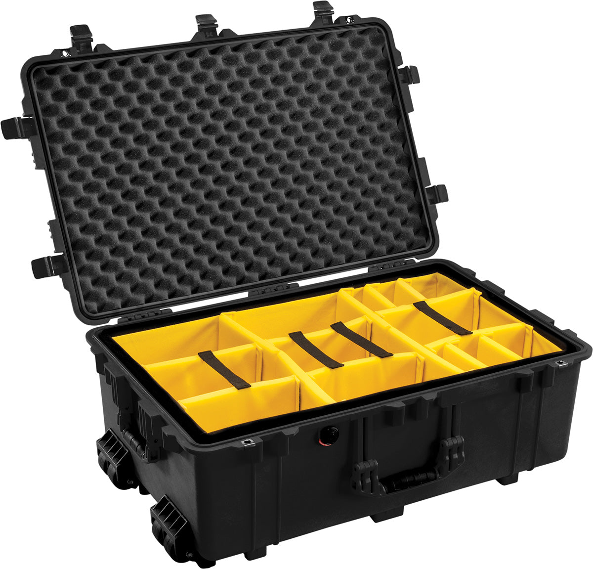 Pelican 1654 Waterproof 1650 Case with Dividers (Black)