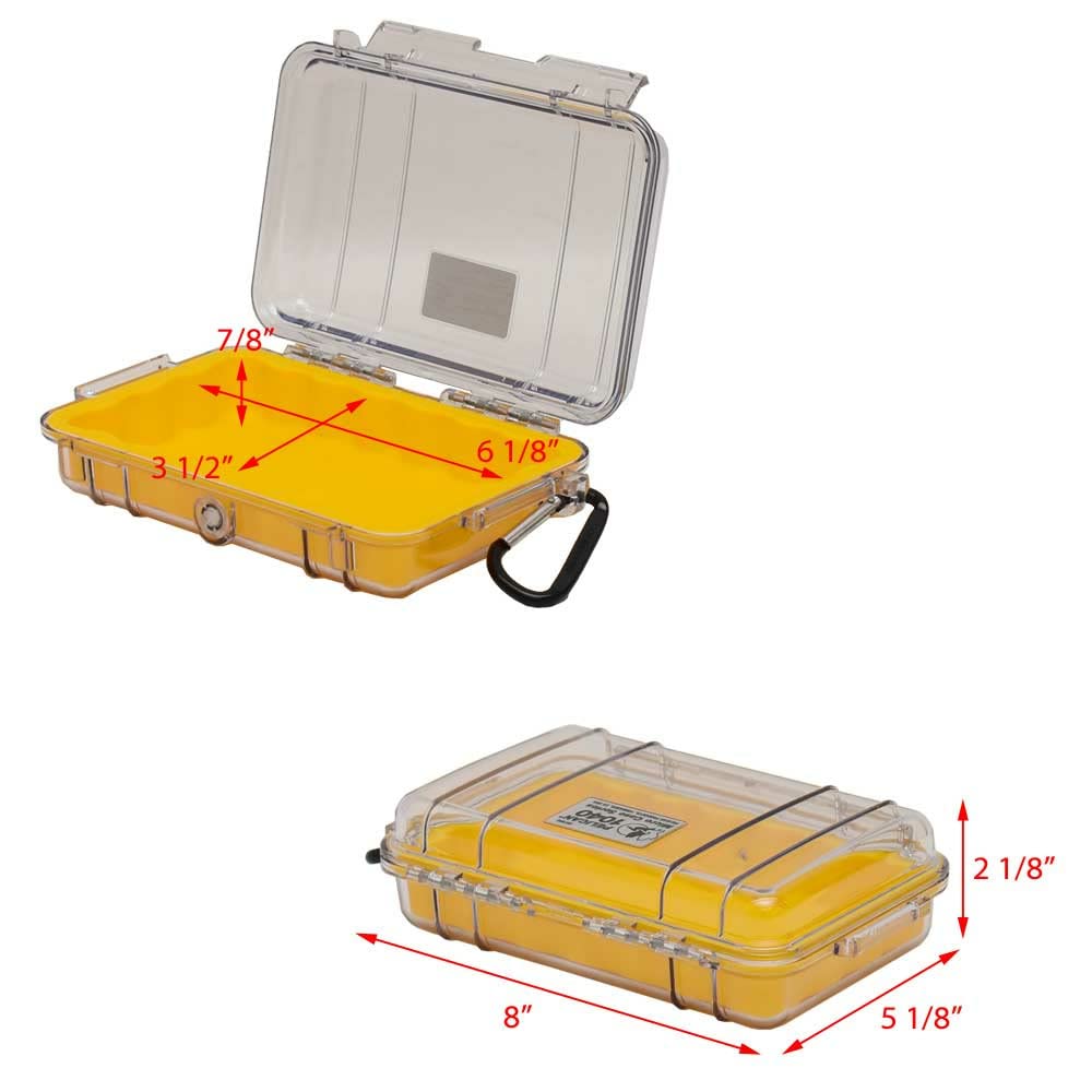 Pelican 1040 Micro Case (Clear Yellow)