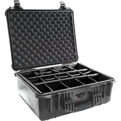Pelican 1554 Waterproof 1550 Case with Dividers (Black)