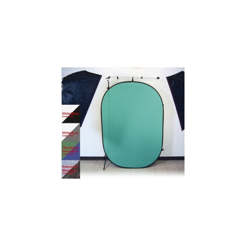 Promaster Dual Sided Pop Up Background Chromakey Green/Chromakey Blue