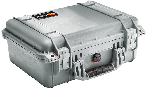 Pelican 1450 Case with Foam (Silver)