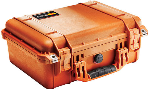 Pelican 1450 Case with Foam (Orange)