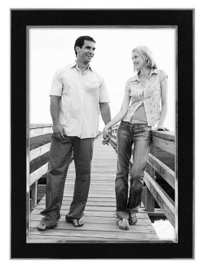 Malden Black 5x7 Sleek Metal Frame
