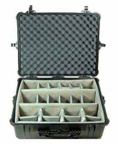 Pelican 1604 Waterproof 1600 Case with Dividers (Black)