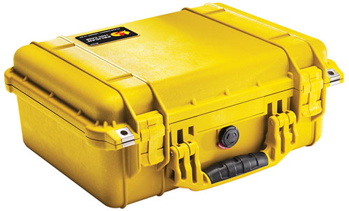 Pelican 1450NF Case without Foam (Yellow)