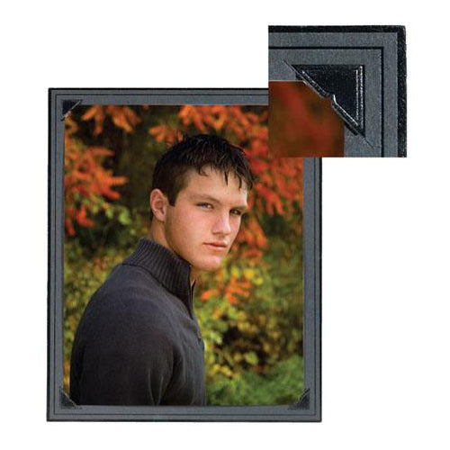 TAP Digital Easel, Picture Folder Frame with Die-Cut Slots for a 4x6 Photo, Pack of 5, Ebony