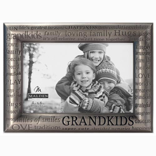 Malden Grandkids Expressions Modern Pewter Frame - 4x6