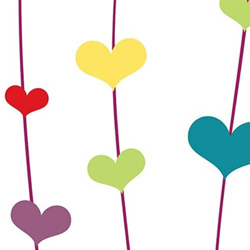 Savage Printed Background Paper (53" x 18', Floating Hearts)