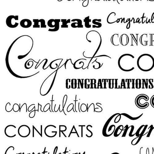 Savage Printed Background Paper (53" x 18', Congratulations)