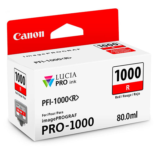 Canon PFI-1000 R LUCIA PRO Red Ink Tank (80ml)