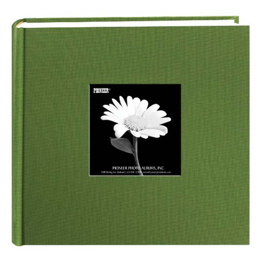 Pioneer 200 Pocket Photo Album - Herbal Green Natural Colors Fabric